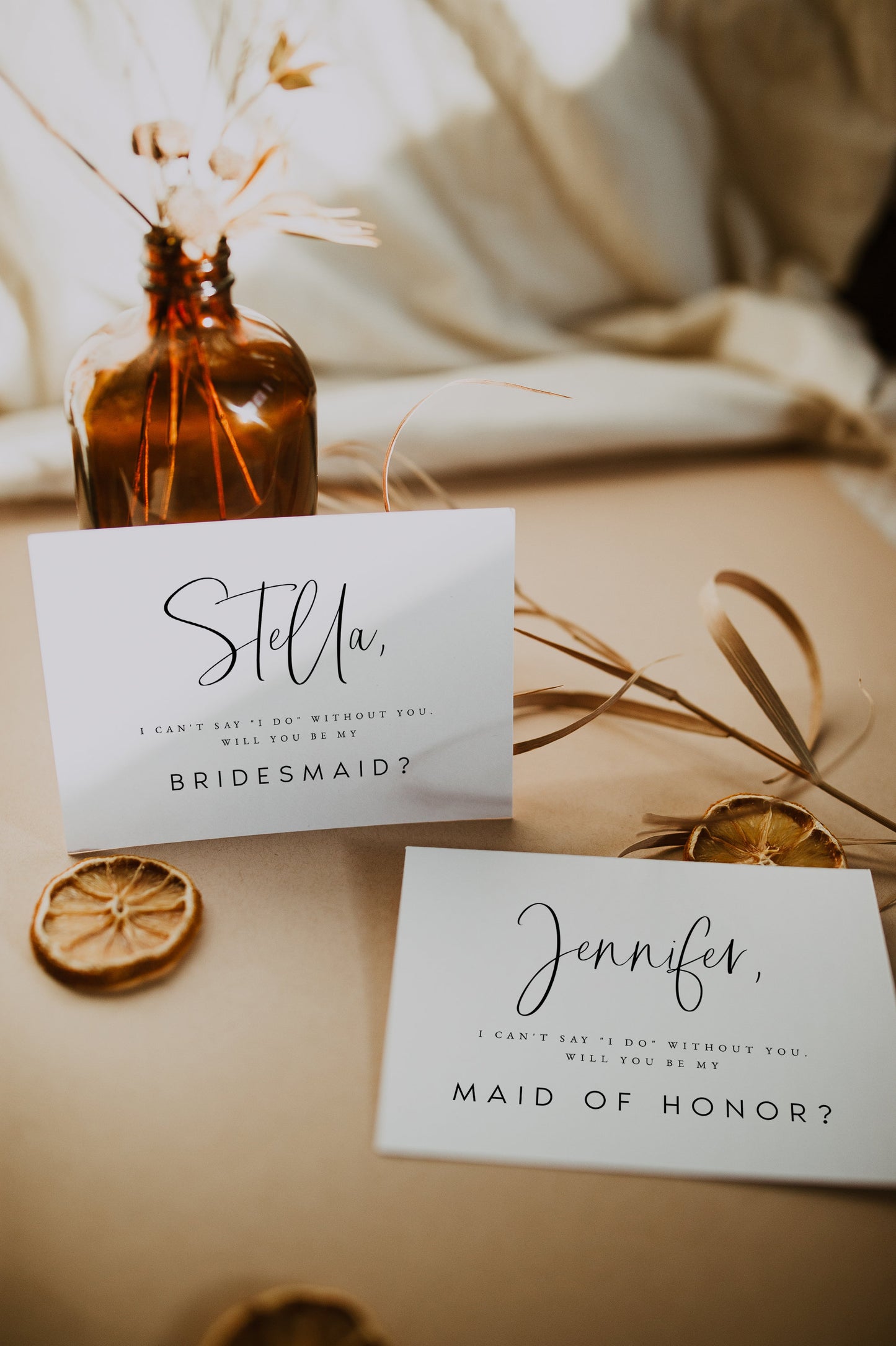 Modern Bridesmaid Proposal Card