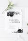 Claudia Black & White Save the Date Template