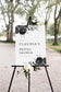 Claudia Black & White Bridal Shower Welcome Sign