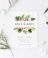 Hazel Tropical Save the Date Template