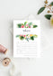 Hazel Tropical Bridal Shower Advice Card Template