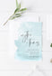 Agatha Baby Blue Save The Date Invitation Template