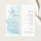 Agatha Baby Blue Wedding Program Template