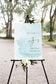 Agatha Baby Blue Bridal Shower Welcome Sign