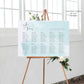 Agatha Baby Blue Wedding Seating Chart