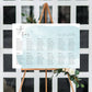 Agatha Baby Blue Wedding Seating Chart