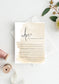 Gwyneth Beige Bridal Shower Advice Card Template