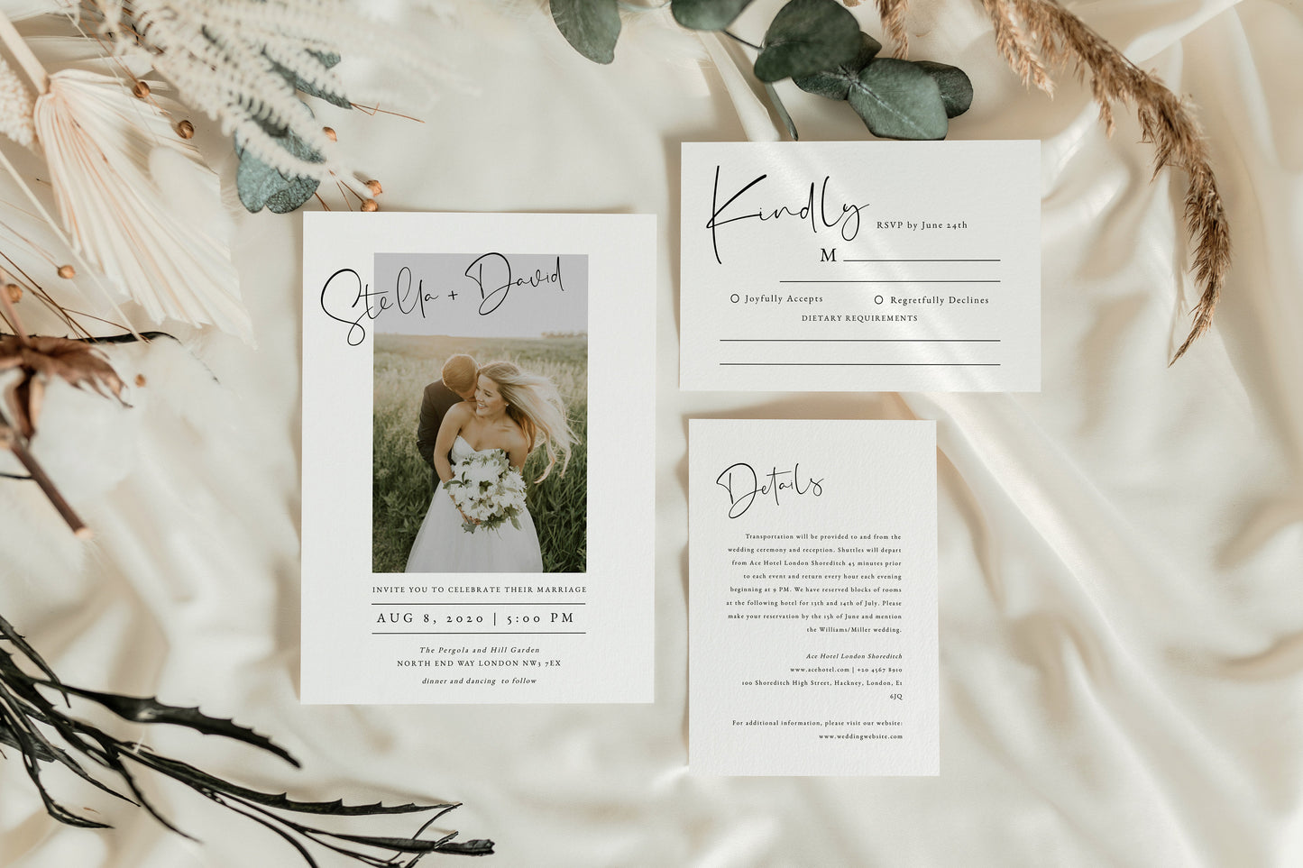 Photo Wedding Invitation Template