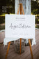 Angie Minimalist Wedding Welcome Sign