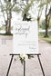 Angie Modern Unplugged Ceremony Sign