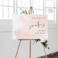 Samantha Watercolor Baby Shower Welcome Sign