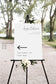 Angie Wedding Direction Sign