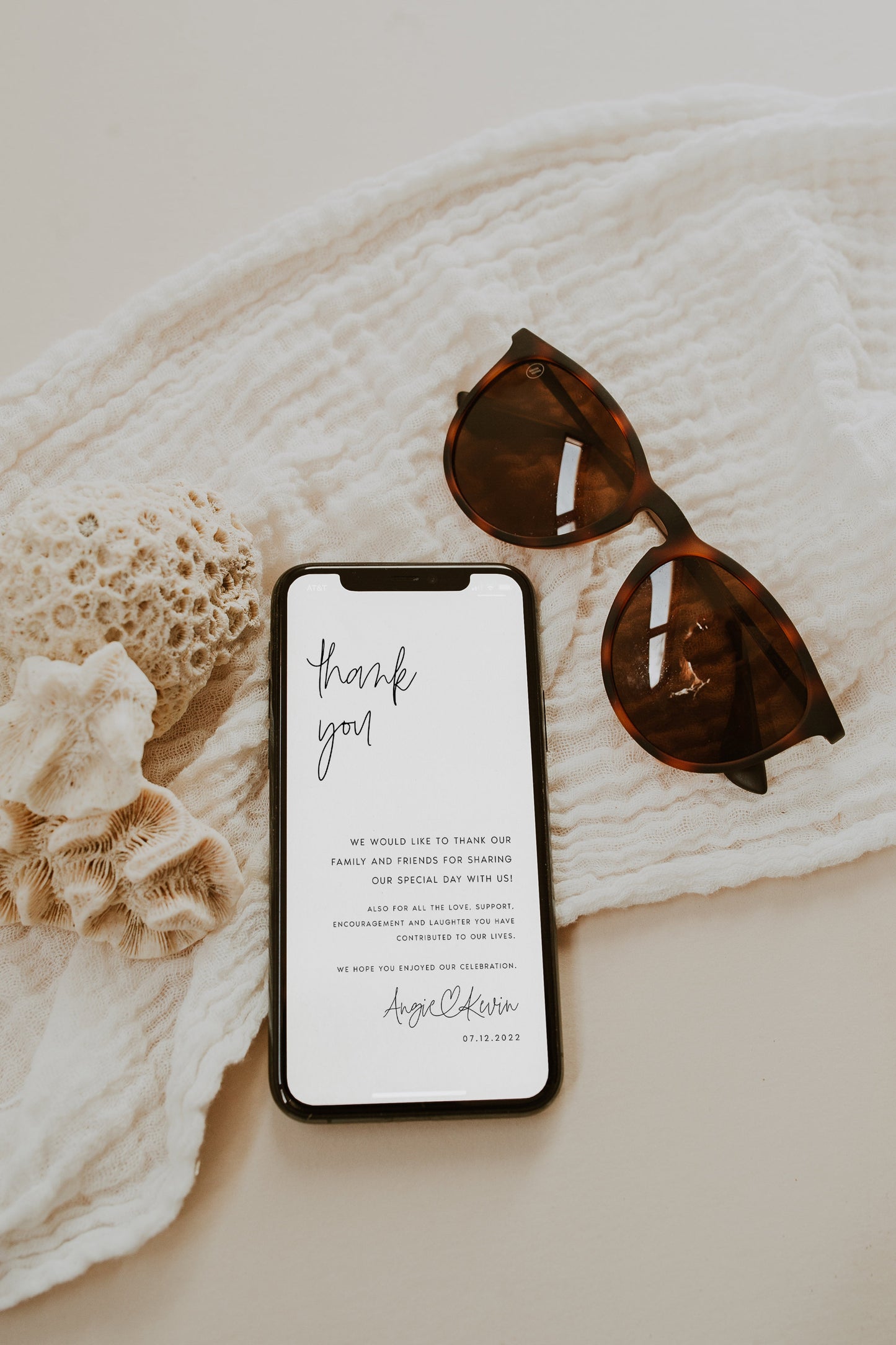 Angie Electronic Thank You Note Template