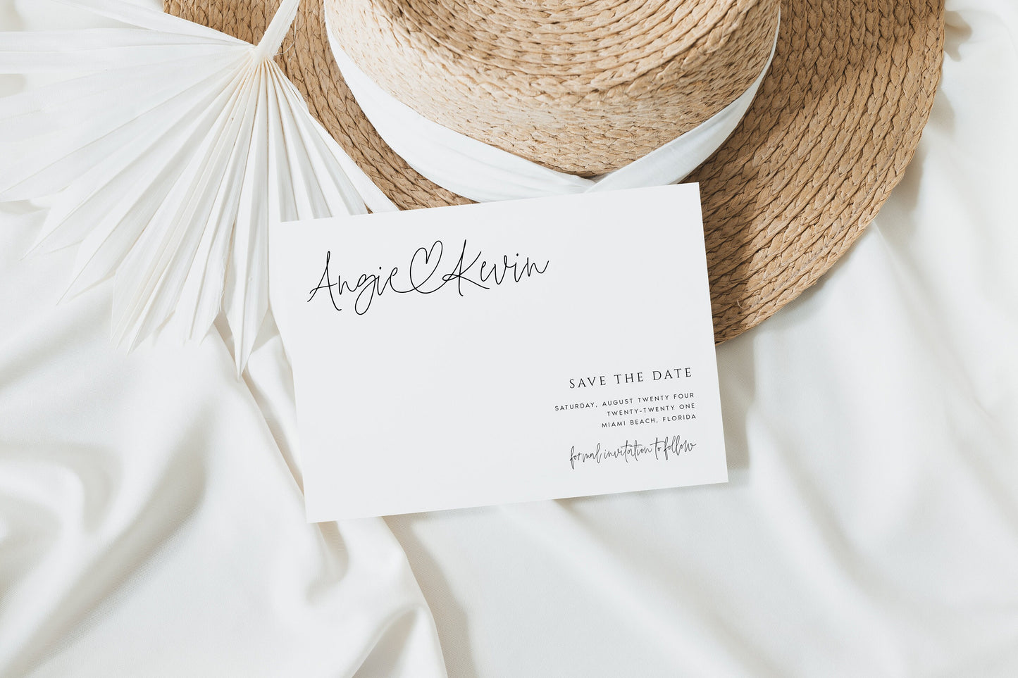 Angie Minimalist Save the Date Template