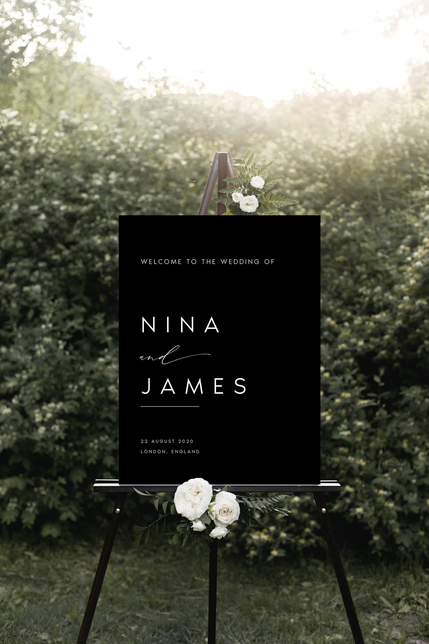 Nina MODERN Wedding Welcome Sign