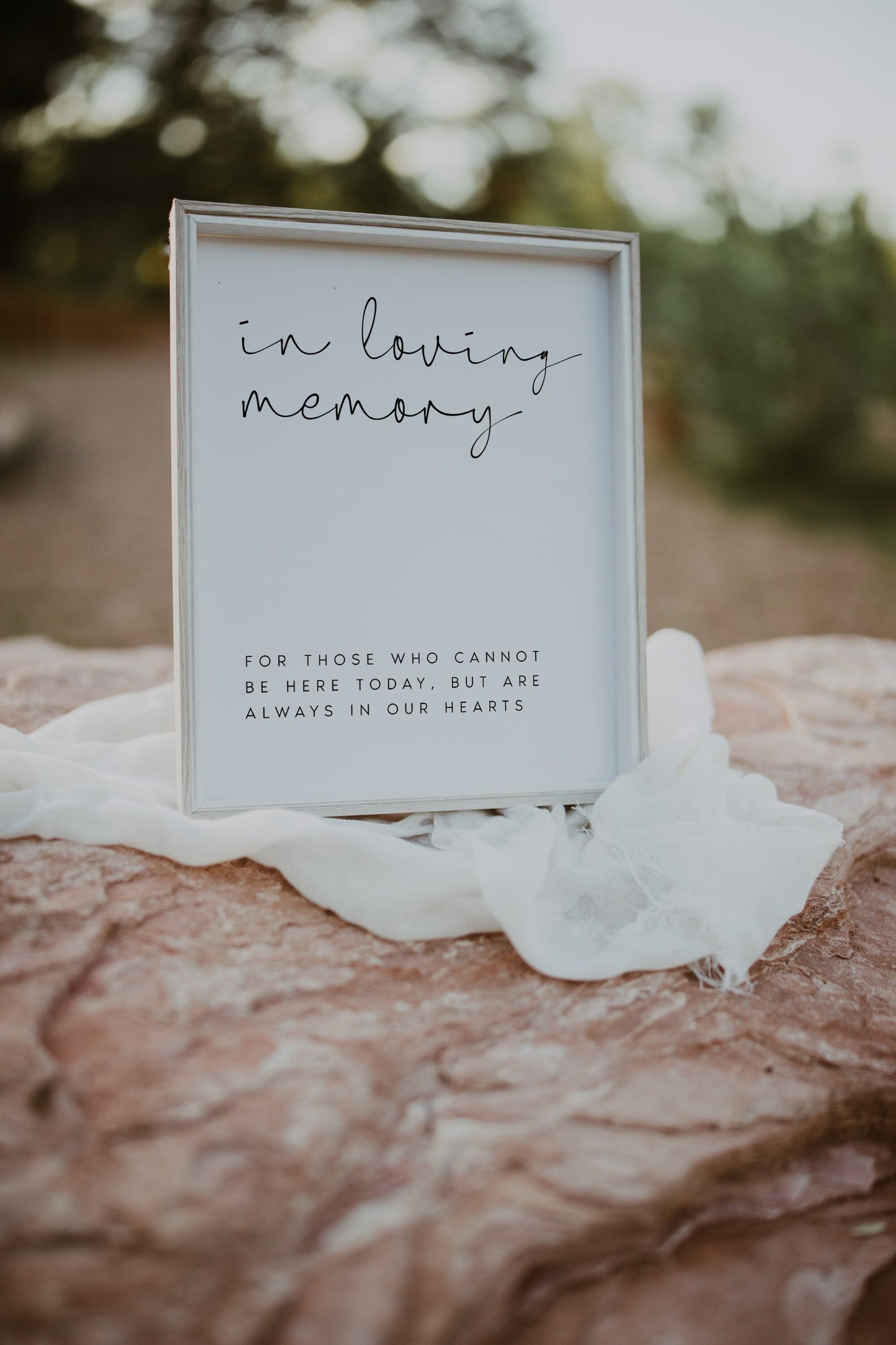 Bonnie In loving Memory Sign Template