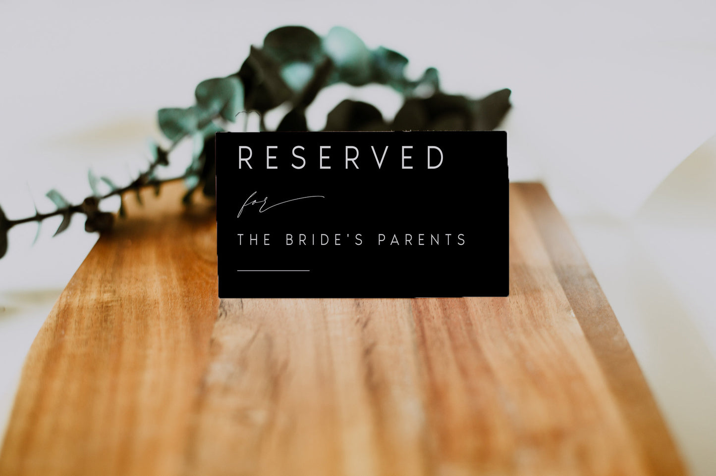 Nina MODERN Reserved Sign Template