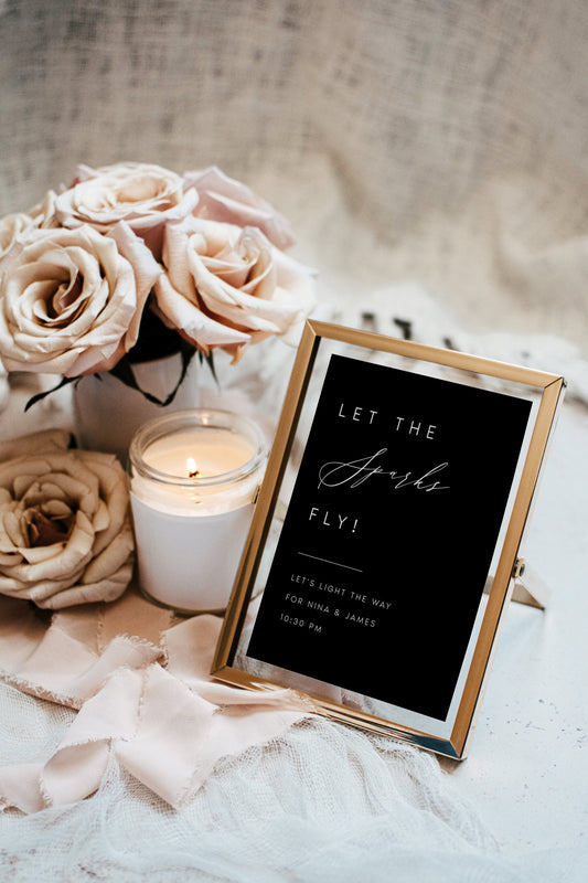 Nina BLACK Let The Sparks Fly Sign Template