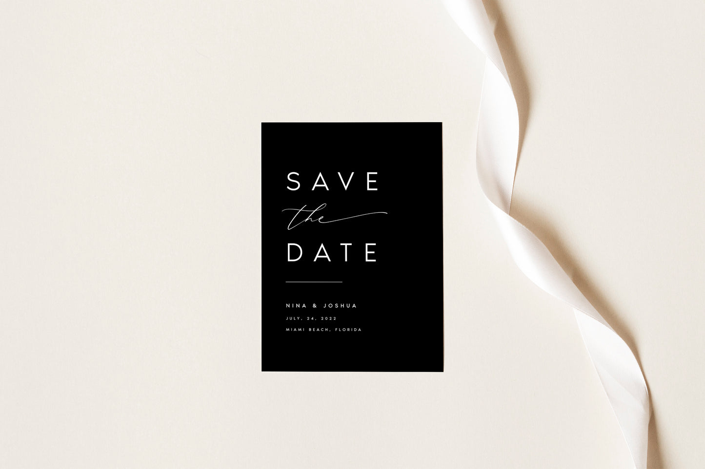 Nina Minimal Save the Date Template Download