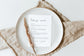 Bonnie Minimalist Wedding Menu Template Script