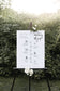 Courtney Modern Wedding Order of Events Timeline Sign Template