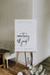 Courtney Minimalist Wedding Welcome Sign