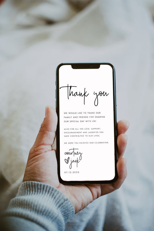 Courtney Electronic Thank You Note Template