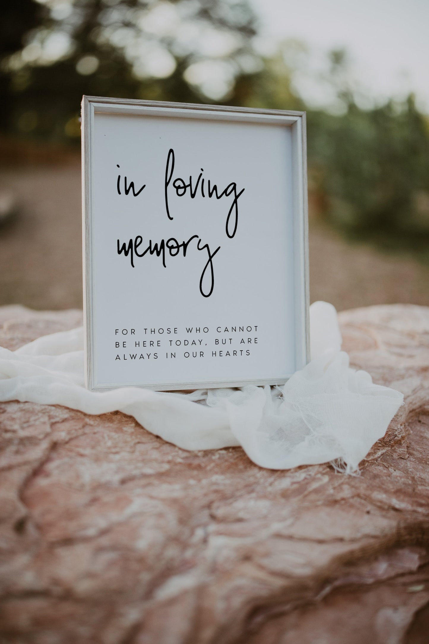 Courtney In Loving Memory Sign Template