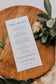 Elizabeth Minimal Modern Wedding Menu Template