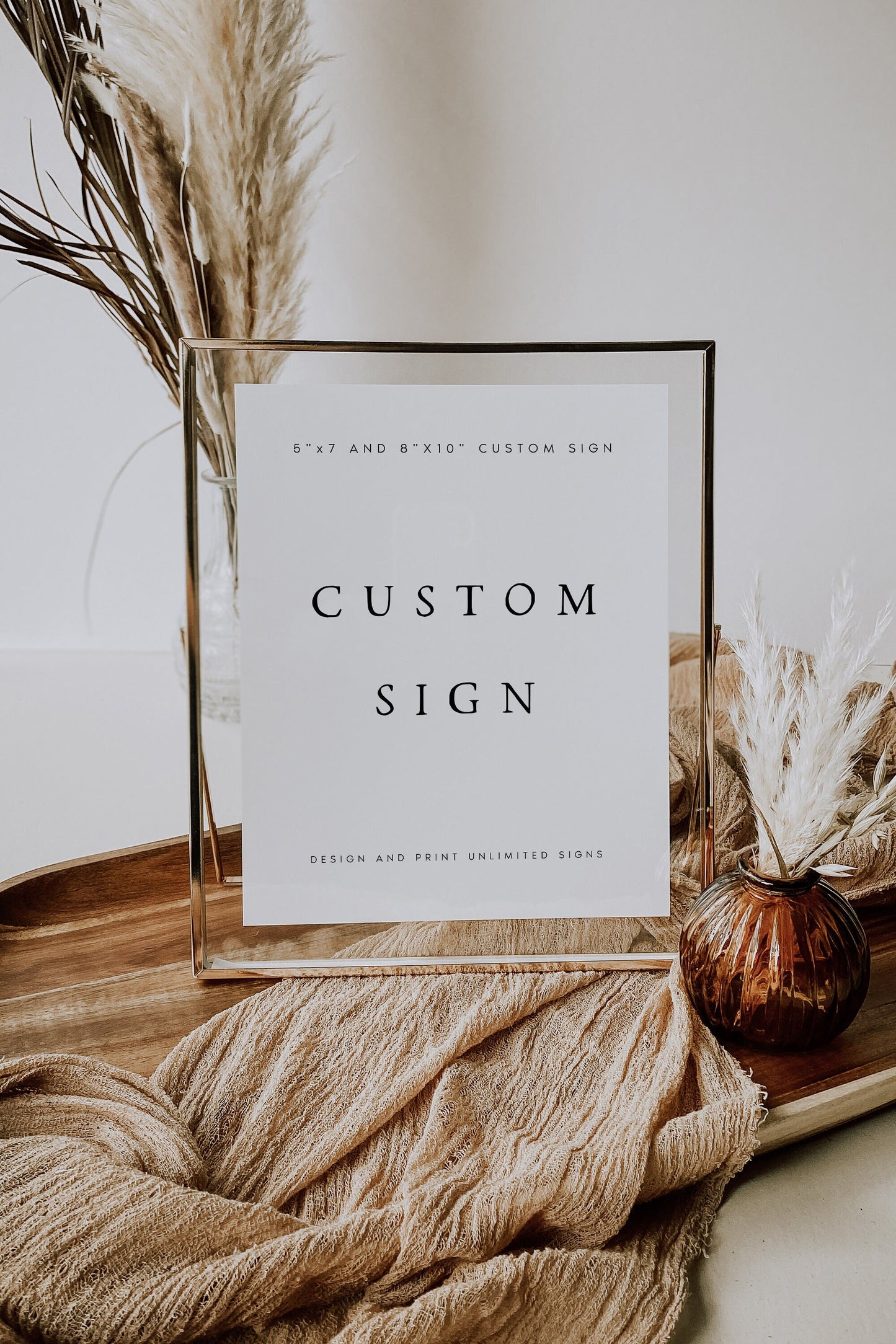 Elizabeth Editable Custom Wedding Sign Template