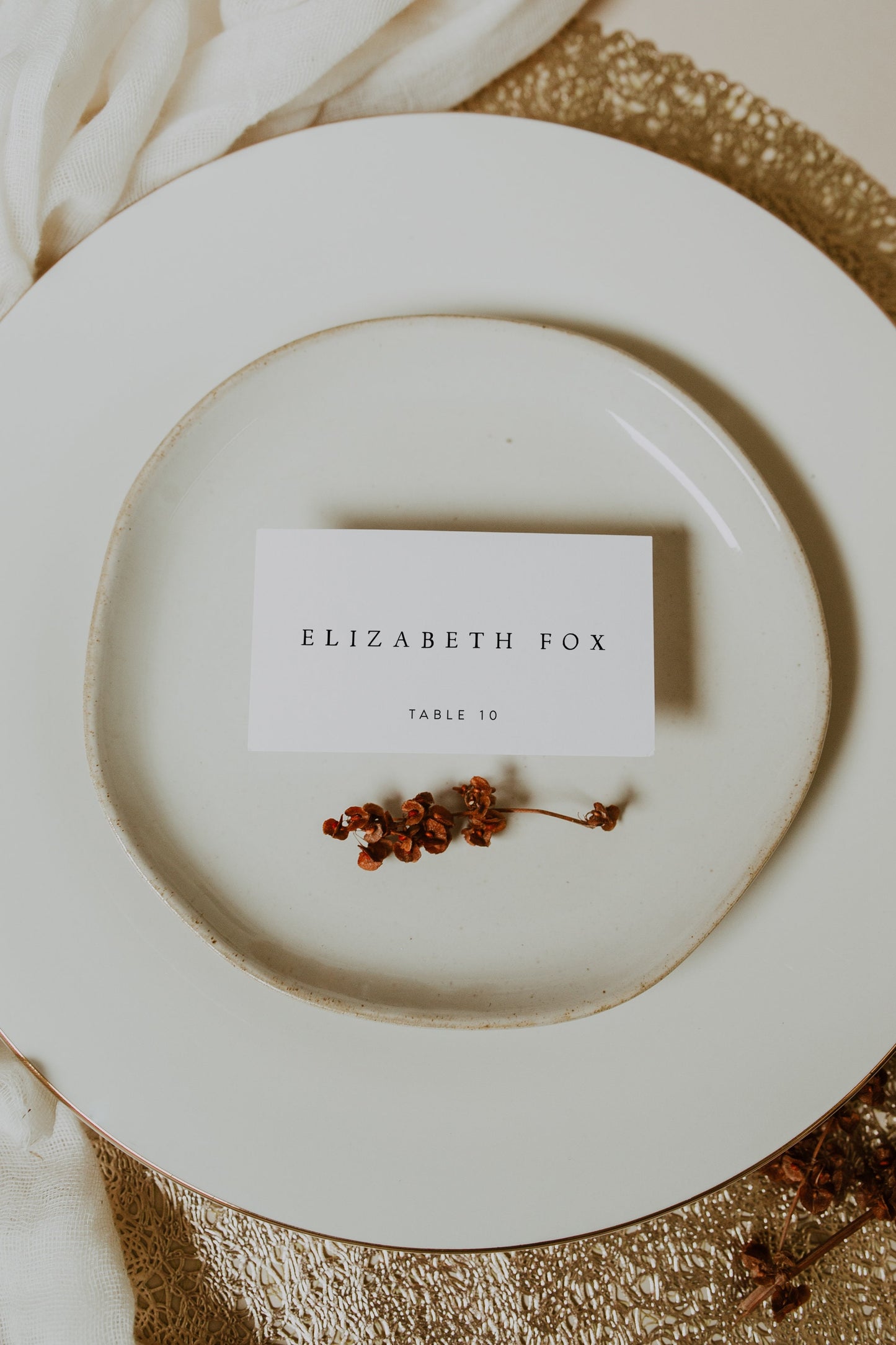 Elizabeth Wedding Place Cards