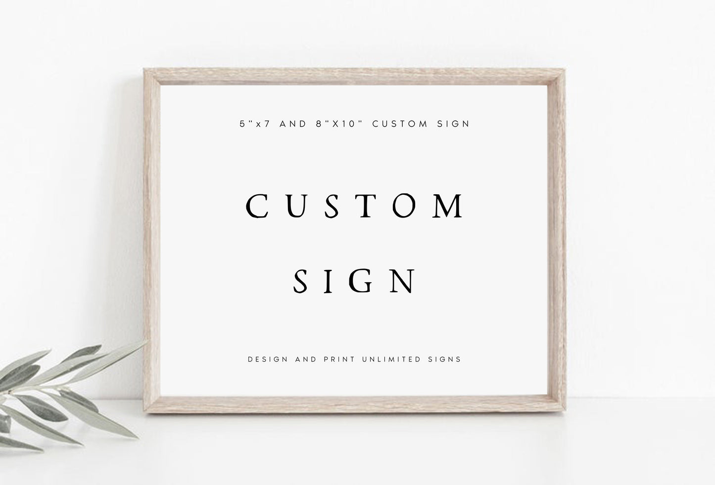 Elizabeth Printable Custom Sign Template