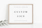 Elizabeth Custom Wedding Sign Template