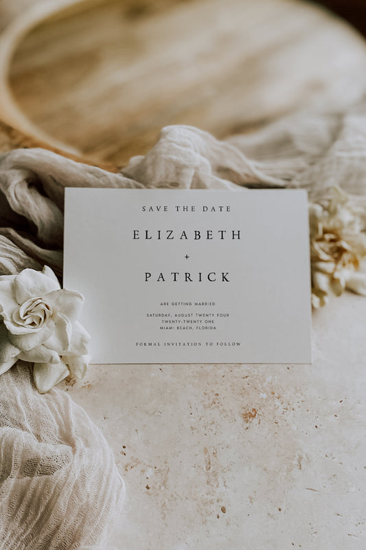 Elizabeth Elegant Save the Date Template Download