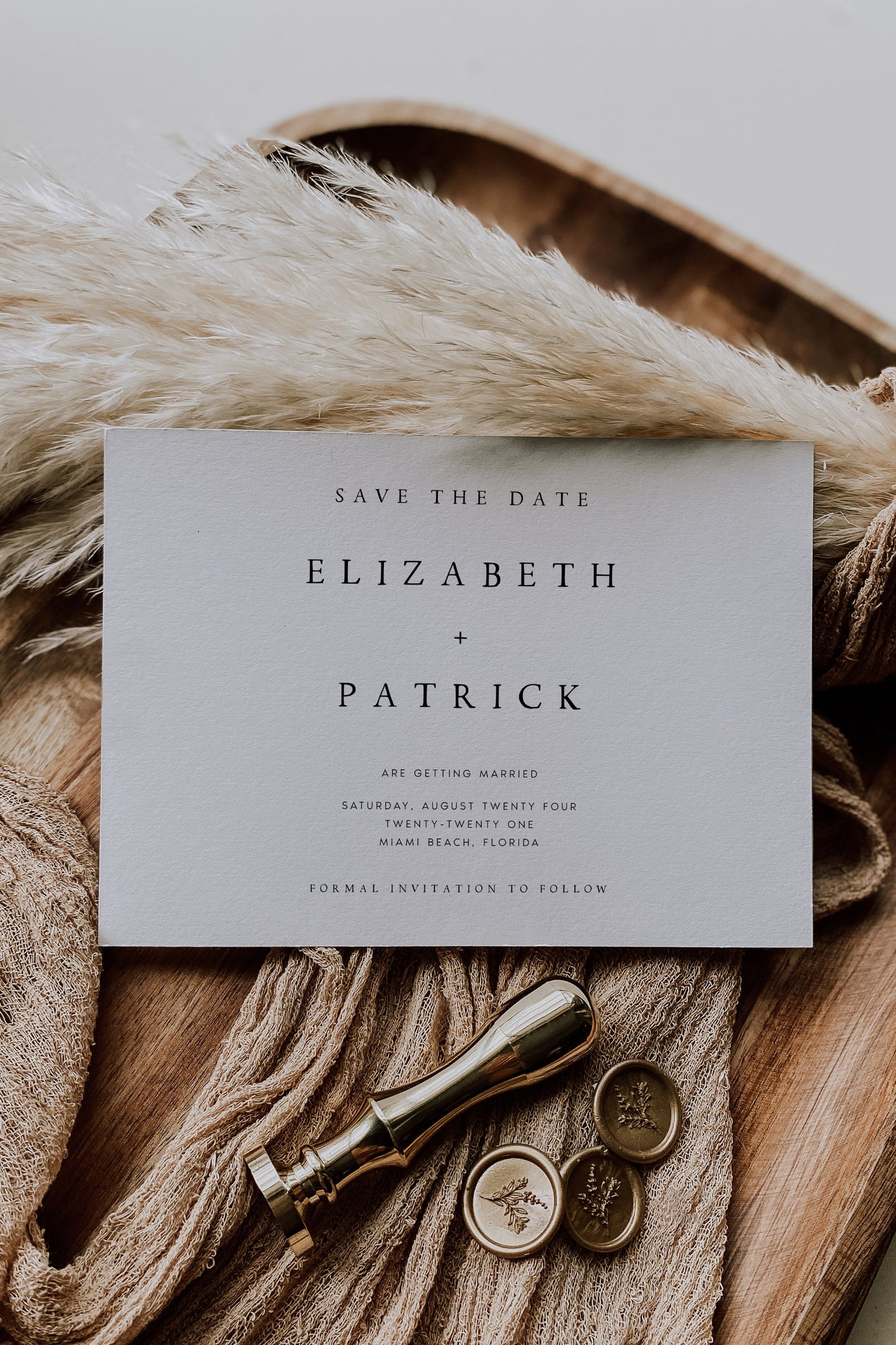 Elizabeth Elegant Save the Date Template Download