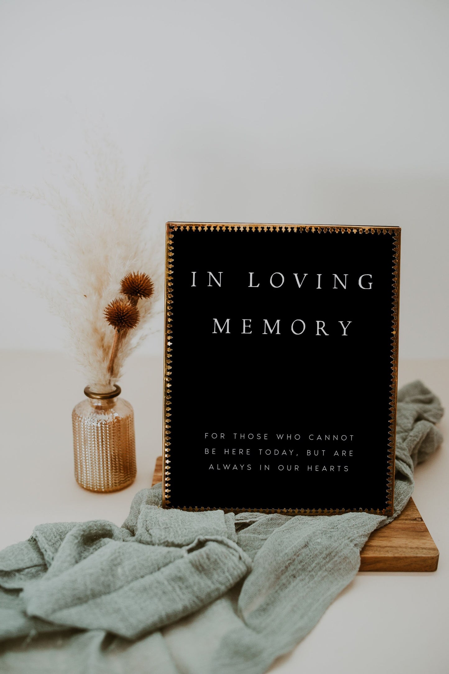 Charlotte In Loving Memory Sign Template