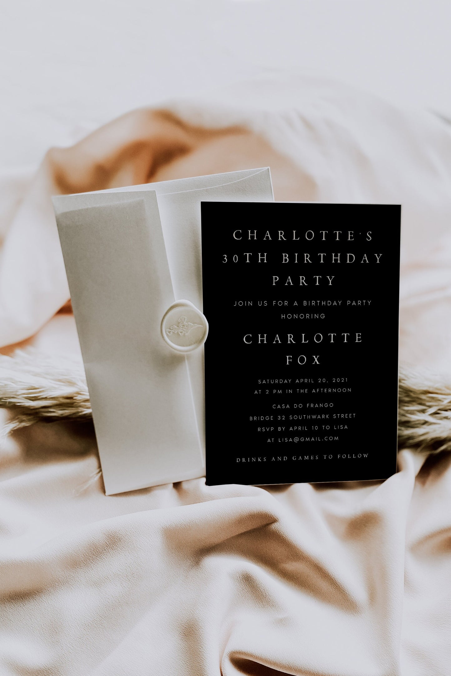 Charlotte Modern Birthday Party Invitation Template