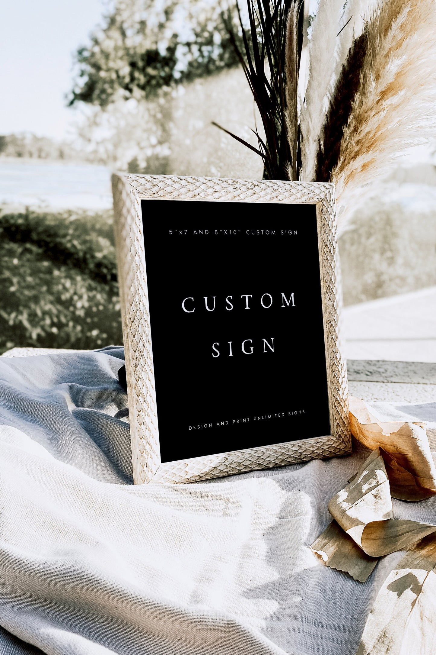 Charlotte Modern Wedding Sign Template