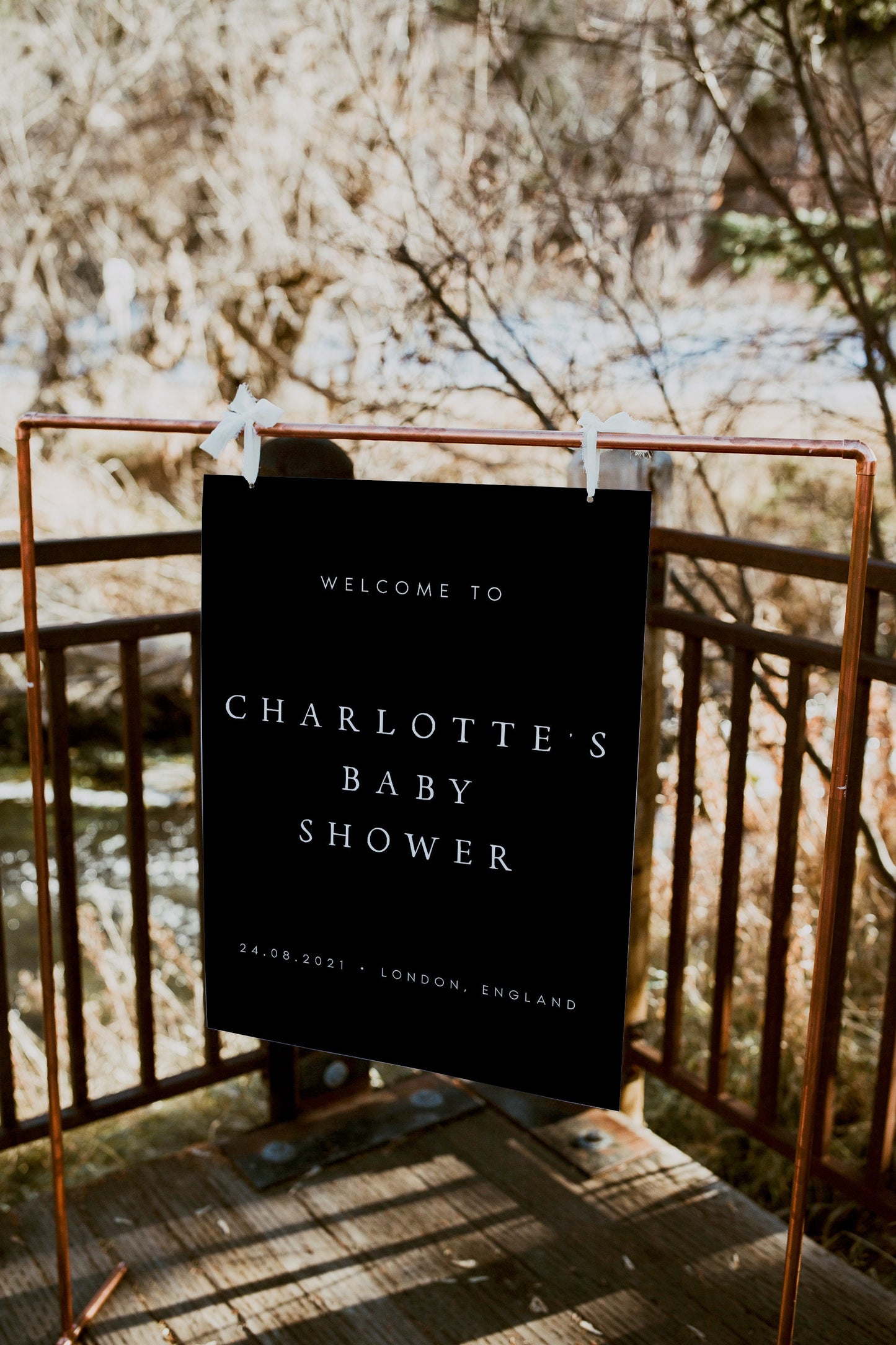 Charlotte Baby Shower Welcome Sign PRINTABLE