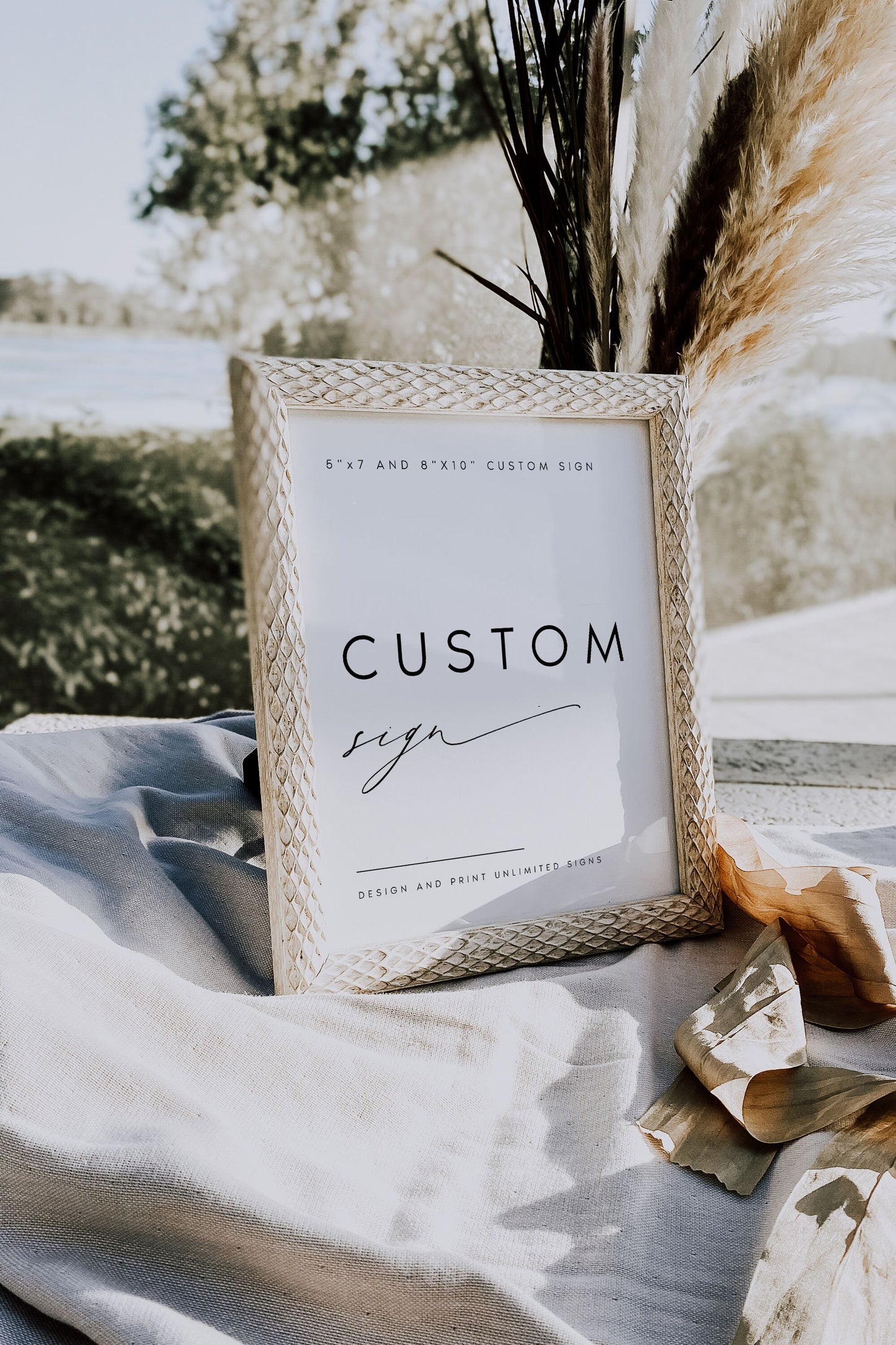 Kate Minimalist Wedding Sign Template