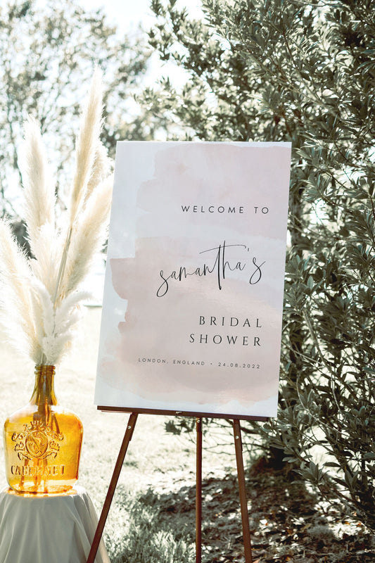 Samantha Bridal Shower Welcome Sign PRINTABLE