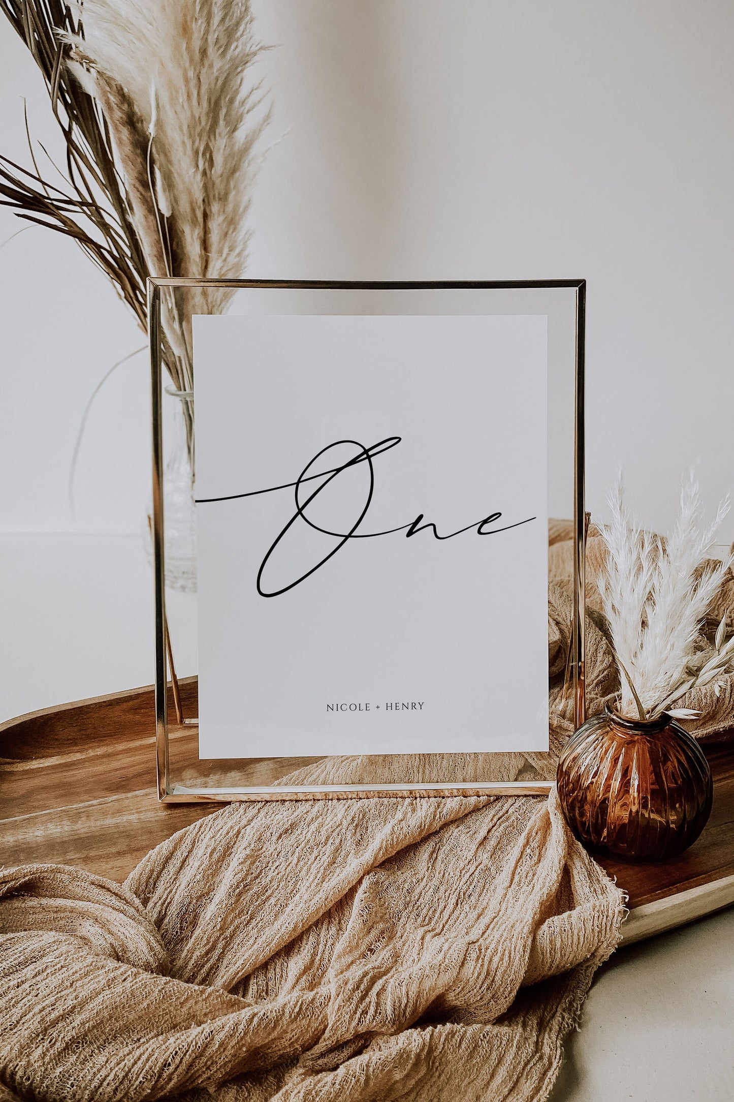 Nicole Table Number Template