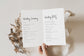 Courtney Minimal Foldable Wedding Program Template