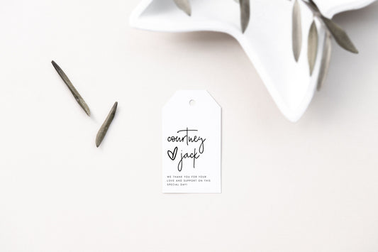 Courtney Elegant Wedding Tag Template Download