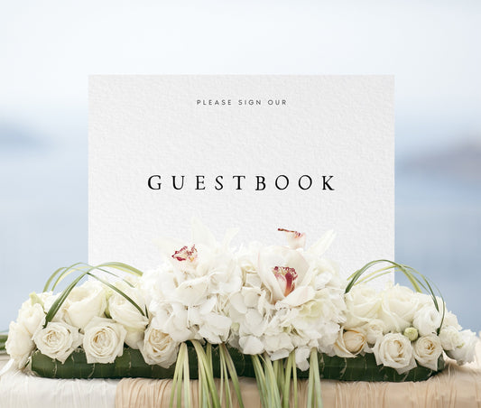 Elizabeth Simple Guest Book Sign Template