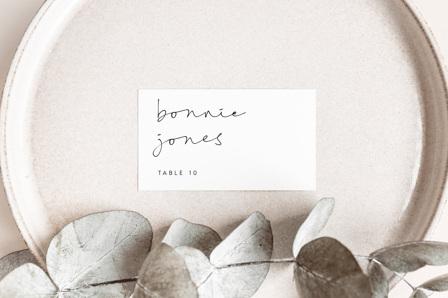 Bonnie Modern Place Card Template