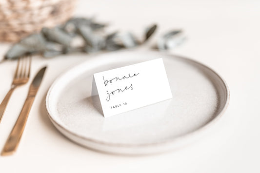 Bonnie Wedding Place Card Template