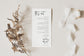 Courtney Minimalist Wedding Menu Template