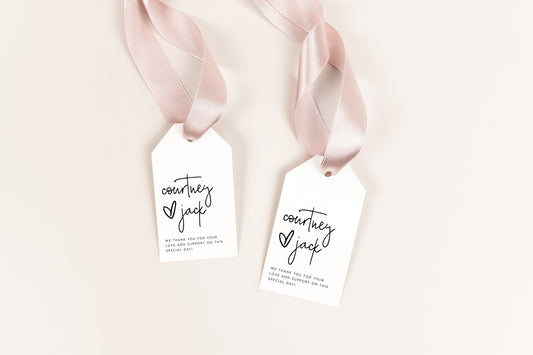 Courtney Elegant Wedding Tag Template Download