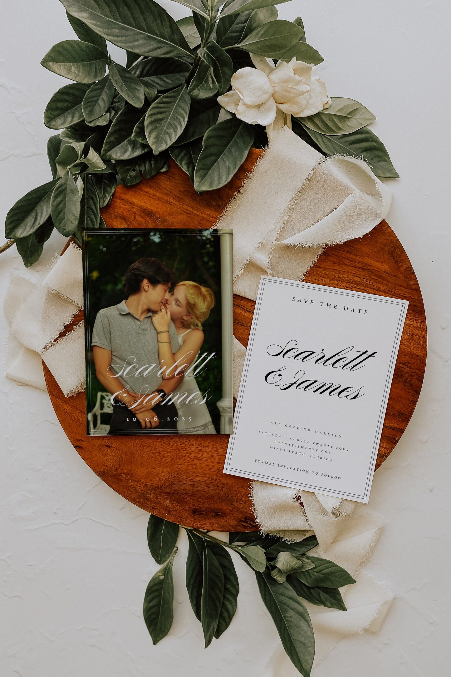 Scarlett Photo Save the Date Template